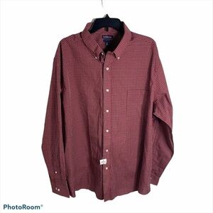 Croft & Barrow Red Plaid Button Down Shirt NWT 2X